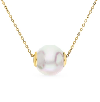 

Silver necklace with pearls sunlight sample 925