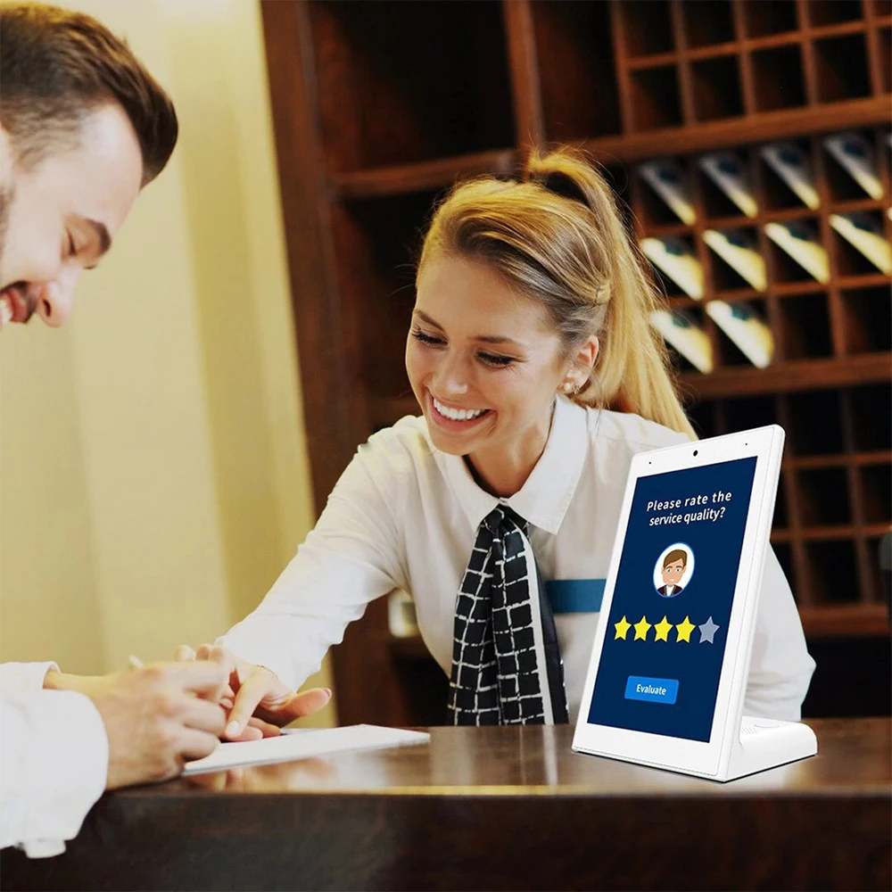 8 Inch Desktop Portrait Android Tablet PC with 5MP Camera, Mic, RS232, USB2.0, Earphone, Type-C, TF Card, RJ45, Wifi, BT, Power Description Image.This Product Can Be Found With The Tag Names Cheap Mini PC, Computer Office, High Quality Computer Office, Mini pc