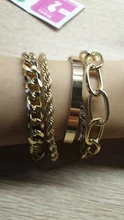 Pulseras de perlas de cuentas de oro multicapa para mujer, conjunto de pulseras de cadena con cuentas, brazaletes para mujer, joyería 2021