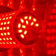 KAFOLE No Hyper Flash BA15S P21W BAU15S PY21W delantero trasero señal bombilla Canbus Error gratuito Led amarillo ámbar 3014 Chipset 144SMD