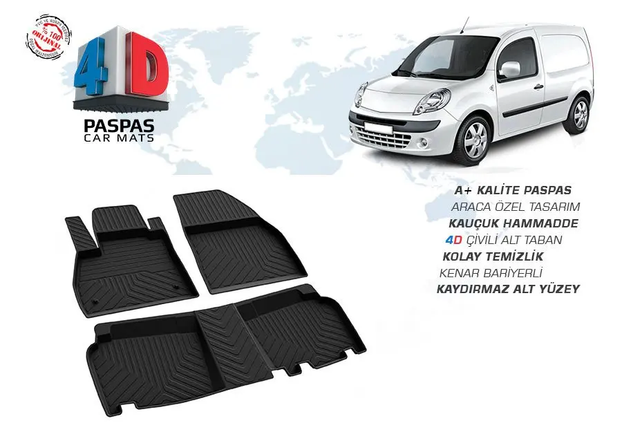 Renault Kangoo 2 4d 08 And Mats Black Over Car Stickers Aliexpress