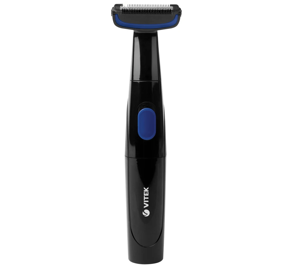 Trimmer Vitek vt-2554 from AA batteries, 3 nozzles, Black afbeelding