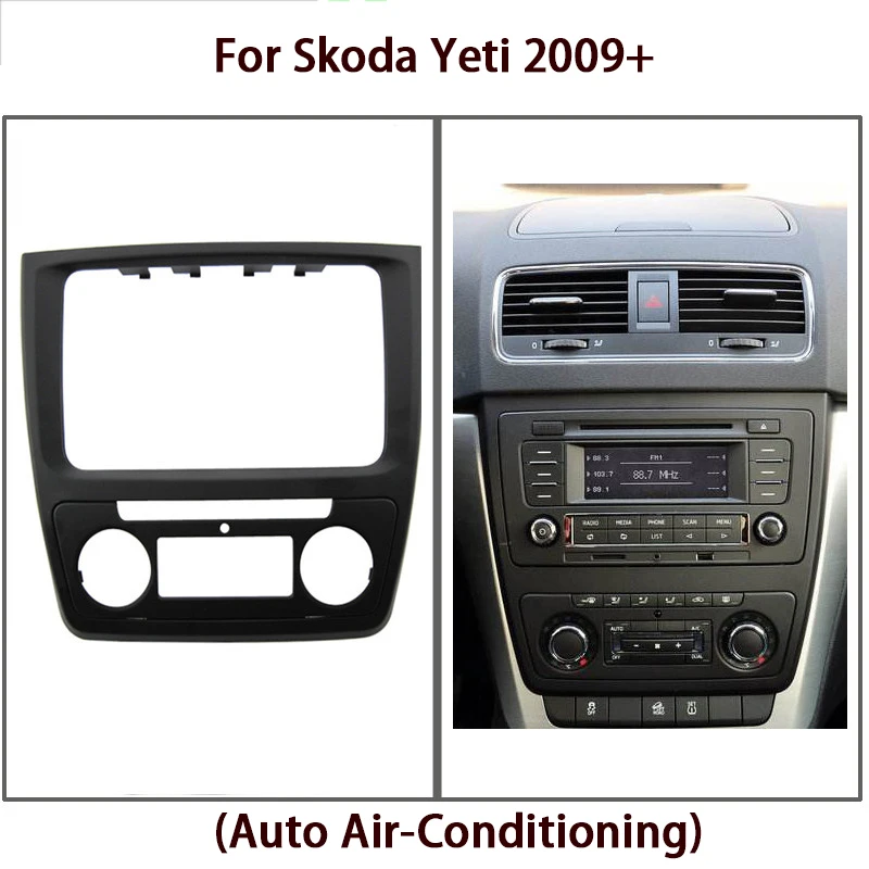 

Car Radio Fascia for SKODA Yeti 2009+ Stereo Fascia Dash CD Trim Installation Frame Kit