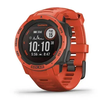 

Garmin instinct red solar sports watch-screen 23*23mm-solar Charge-heart rate-pulse oximeter-