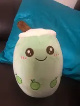 Cojín de felpa con forma de vaso de te de burbujas para niños, juguete infantil de peluche con forma de te de perlas