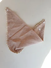 KLV-Baberos de gasa de algodón para bebé, toalla de Saliva triangular ajustable para recién nacidos, babero para niño pequeño, bufanda de tela para eructar, regalos para Baby Shower