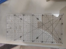 Regla transparente de dibujo, 1 unidad de 30x15cm, regla alineada con Patchwork acrílico, suministros de medición para costura de oficina y escuela