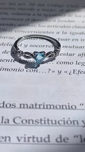 Huitan-Anillo de corazón sencillo para mujer, anillos de dedo bonitos para mujer, regalo de cumpleaños romántico para novia, joyería de piedra circonio de moda