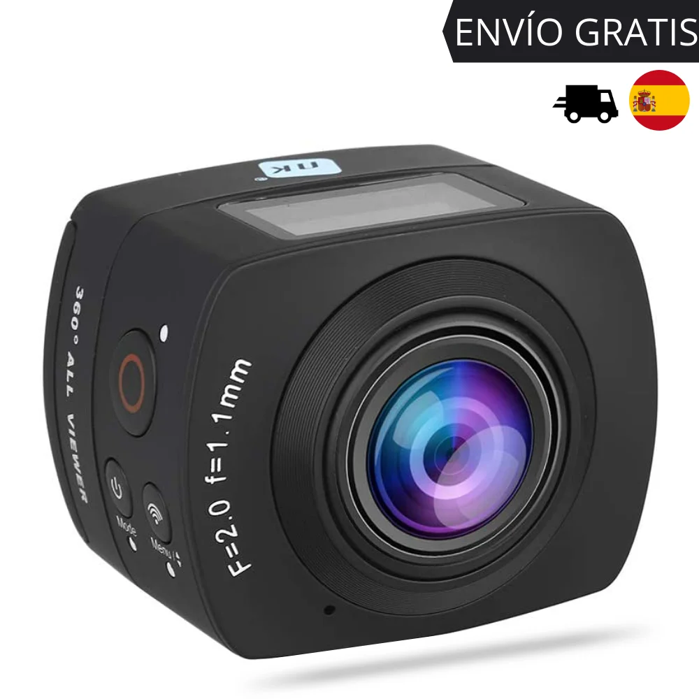 NK AC3078-360 - Cámara de acción 360º, 8 MP con gran angular, WaterProof incluida, WiFi, Full HD 1080p, LCD 2in, color _ - AliExpress Mobile