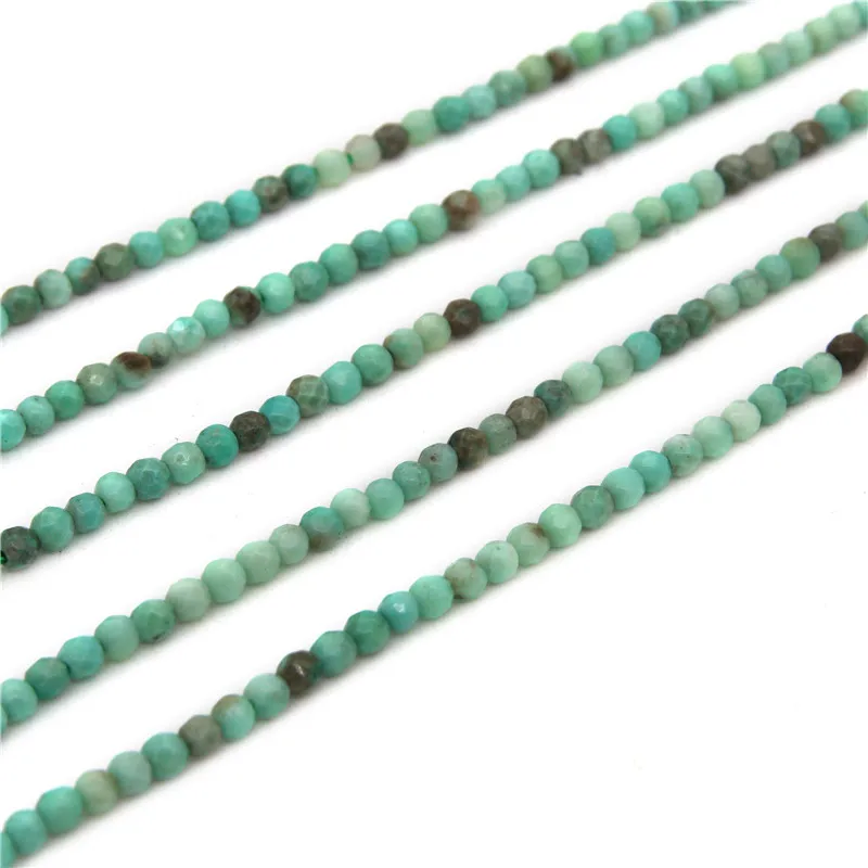 

Grass Agate Beads Strand Faceted Round Diameter 4/6/8mm Real Natural Semiprecious Stone For Jewelry Making DIY Bracelet Earrings