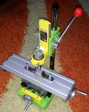 ALLSOME-soporte de taladro de banco MINIQ BG6117, soporte portabrocas eléctrico, abrazadera giratoria de banco de trabajo de marco fijo de 90 grados