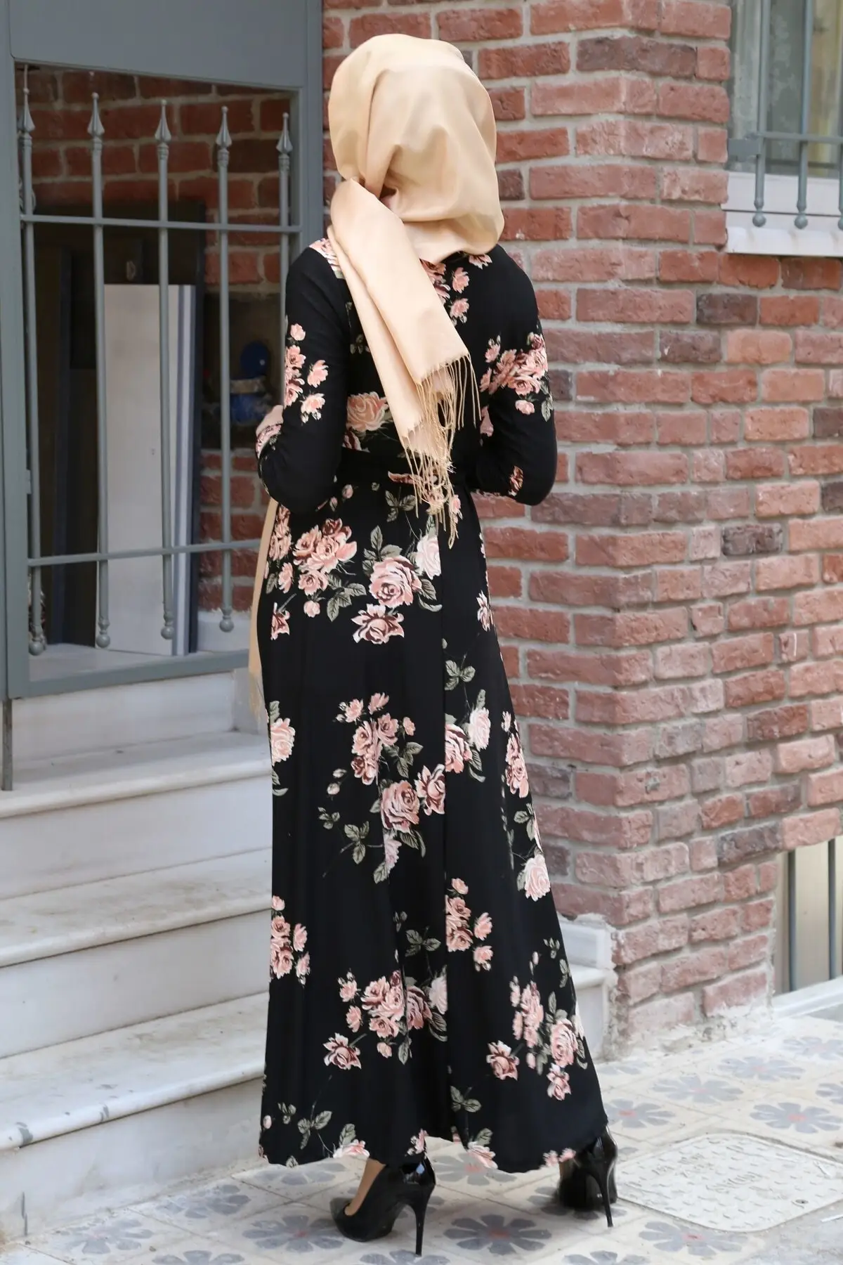 Floral Print Dress Islamic Dress Women