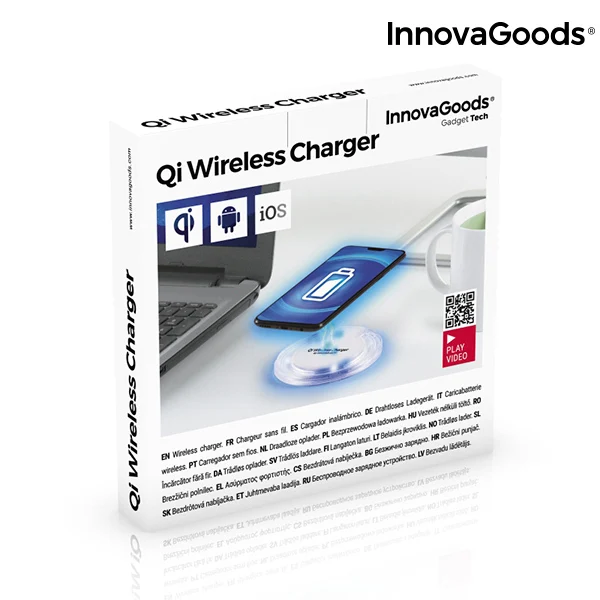Беспроводное зарядное устройство Qi для смартфонов Wh InnovaGoods