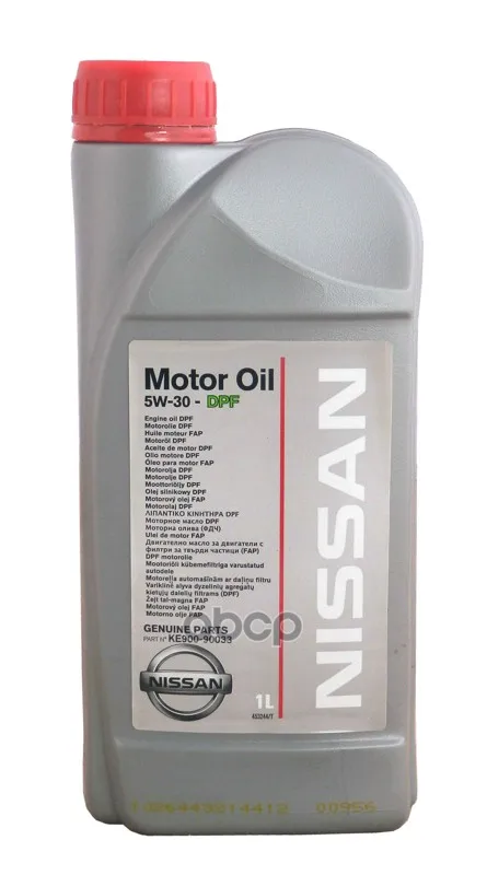 NISSAN Ke90090033r_масло Моторное 5w30(1l) Eu! Motor Oil Nissan Api Sm/Cf Nissan Ke90090033r