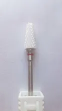 Fresas de cerámica para uñas, brocas eléctricas para manicura y pedicura, máquina de limado, equipo de herramientas de Arte de uñas, 1 Uds.