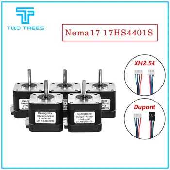 

1/3/5pcs Free Shipping 3D printer 4-lead Nema17 Stepper Motor 42 motor Nema 17 motor 42BYGH 1.5A (17HS4401S) motor for CNC XYZ