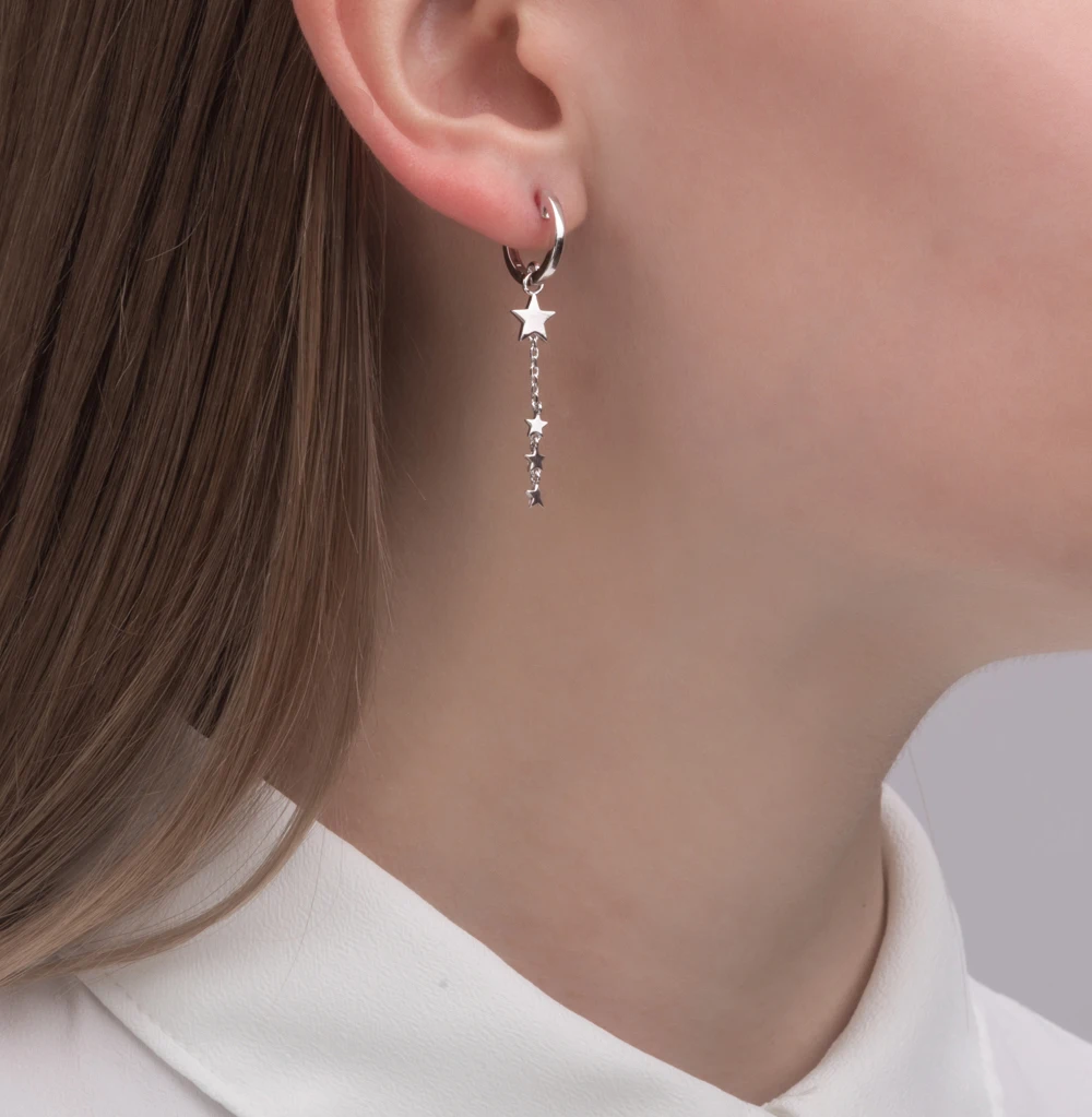 Silver earrings SUNLIGHT test 925