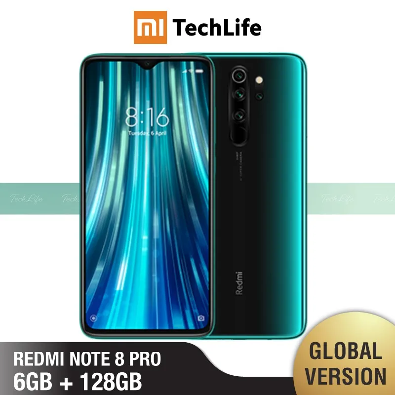 Глобальная версия Xiaomi Note 8 Pro 128 ГБ rom 6 Гб ram(абсолютно новая/запечатанная) note 8 pro, note8pro, note8 - Цвет: Green Forest 128GB