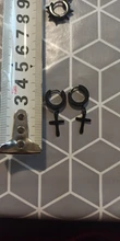 Steel Stud-Earrings Ear-Jewelry Punk Multiple-Styles Hip-Hop Black Gothic Women Stainless/titanium