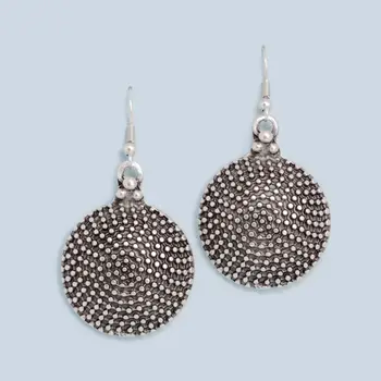 

Earrings round black (54048)