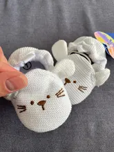 Botas de nieve para primeros caminantes de punto para niño niña, zapatos para bebé recién nacido, Otoño e Invierno de algodón, suela suave cálida, precaminante de felpa