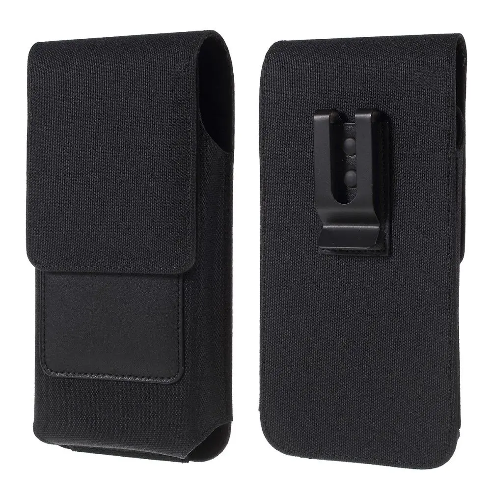 New design Vertical metal Clip belt case textile and leather with card holder for General Mobile Discovery Elite Plus | Мобильные