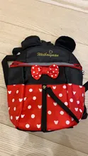 Mochila Disney de dibujos animados de Minnie estampado de Mickey, morral escolar para guardería/escuela primaria, Infantil
