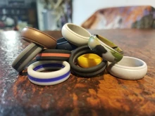 WBL-anillos de silicona hipoalergénicos para hombre, bandas de goma flexibles para boda, grado alimenticio FDA, 7-14 tamaños, 8mm, nuevo