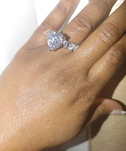 Sona-Conjunto de anillos de compromiso de Plata de Ley 925 y circonita cúbica de 8 quilates, para hombre y mujer, joyería Vintage para fiesta