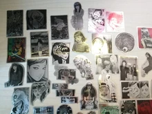 Pegatinas de Anime Tomie para bicicleta, grafiti de Horror, cómic Fujiang, para coche, motocicleta, monopatín, pegatina impermeable para ordenador portátil, 10/49 Uds.