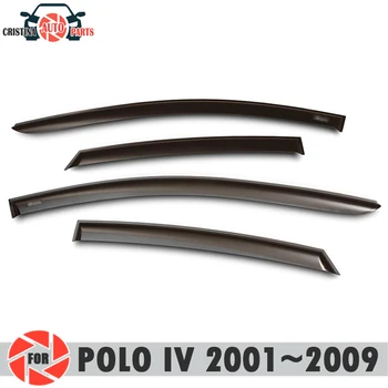 

Window deflector for Volkswagen Polo IV 2001~2009 rain deflector dirt protection car styling decoration accessories molding