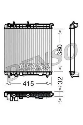 Радиатор, Охлаждение Двигател Denso арт. DRM07011