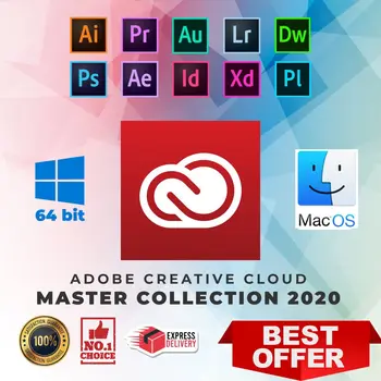 Adobe Creative Cloud 2020 Master Коллекция для Windows и MacOS Originel | Полная версия | Жизненная Активация | ️Многоязычная