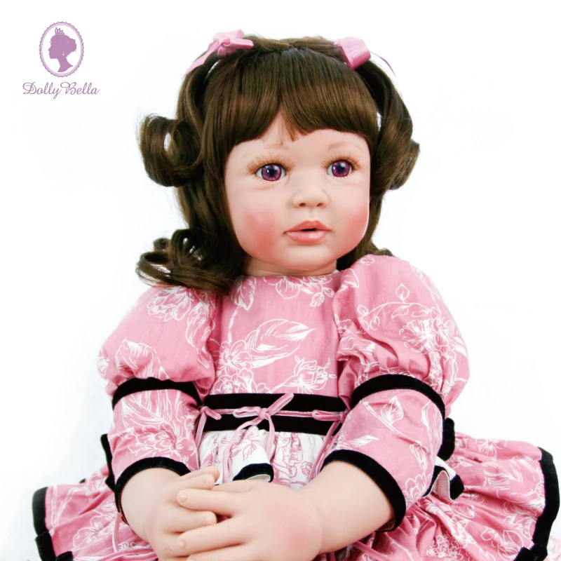 

60cm Silicone Head Arm legs With Clothing Body Lifelike Reborn Baby The Best Vinyl Doll Is Intended For Collectors Deeply Belie