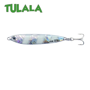 Tulala металлическая литая 20 г джиговая блесна для швартовки, литье свинца, рыбы, SeaBass, рыбалка на щуку Приманка снасти, вобберы, жесткие приманки - Цвет: Zebra Silver