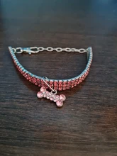 Collar ostentoso de perro de cristales para cachorro, Collar brillante con diamantes de imitación para mascotas, suministros de Perros pequeños S/M/L