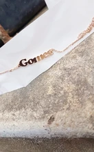 Goxijite-tobillera personalizada con nombre para mujer y niña, joyería con letras de acero inoxidable, regalo