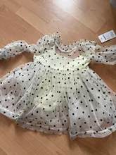 Winter Kids Dresses For Girls Long Sleeve Children Clothing Polka Dot Tulle Tutu Girls