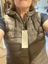 SEDUTMO-Chaqueta de plumón de talla grande 3XL para mujer, chaleco con capucha largo ultraligero, abrigo informal, Parkas delgadas ED913