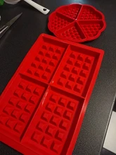 Molde para gofres de silicona antiadherente, para Tartas, Cuadrado/redondo
