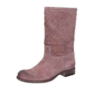 

BRACCIALINI women ankle boots suede purple