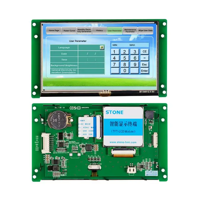 STONE HMI TFT LCD Module  LCD Touch Screen Display with RS232/RS485/TTL STVC050WT-01