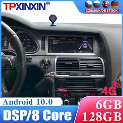 Radio con GPS para coche, reproductor Multimedia con Android 10, Unidad Principal estéreo, 2Din, para Audi Q7 2010 2011 2012 2013 2014 2015