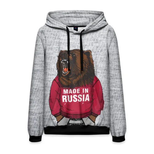Мужская толстовка 3D made in Russia | одежда