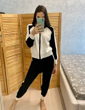 Tracksuits Women Cardigan Sweater Waist-Pants Spring Two-Piece-Sets Knitted White Fashion