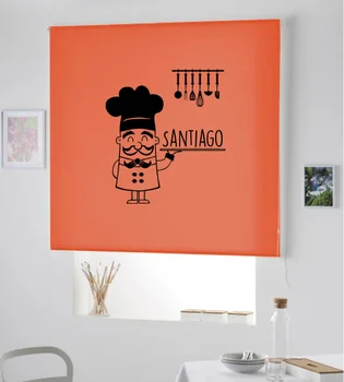 

Blind Iroa customizable for kitchen/Chef Santiago! ROLLER BLINDS TRANSLUCENT! (ORANGE 100X175)