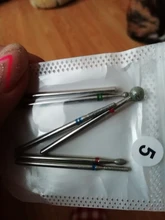 Brocas de cerámica de diamante para uñas, fresadora rotativa para máquina de manicura y pedicura, taladro eléctrico y accesorio, 6 uds.
