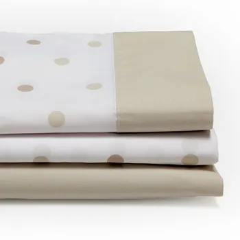 

DON REST-Set of Sheets and Pillow Cases Maia. Polka dot print Beige. Different measures