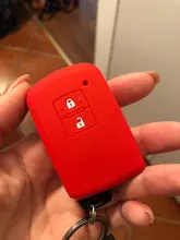 ZAD-Funda de goma de silicona para llave de coche, funda con 2 botones para Toyota Camry, RAV4, Avalon, auris