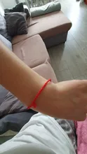 Pulseras de cuerda hechas a mano para hombre y mujer, 1 Uds., color rojo de la suerte, joyería para parejas